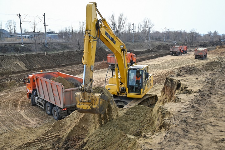 В Волгограде началось устройство земляного полотна на втором участке Первой продольной магистрали