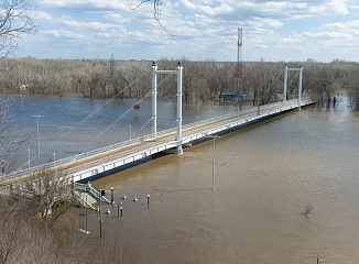 В Оренбуржье от воды освободились два моста