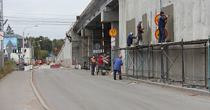 Готовность нового Синего моста в Калуге составляет 50 %