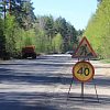 Журналистам показали ремонт дороги к деревне Сярьги в Ленобласти