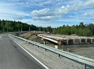 Продолжается реконструкция правого моста через реку Иню в Новосибирске