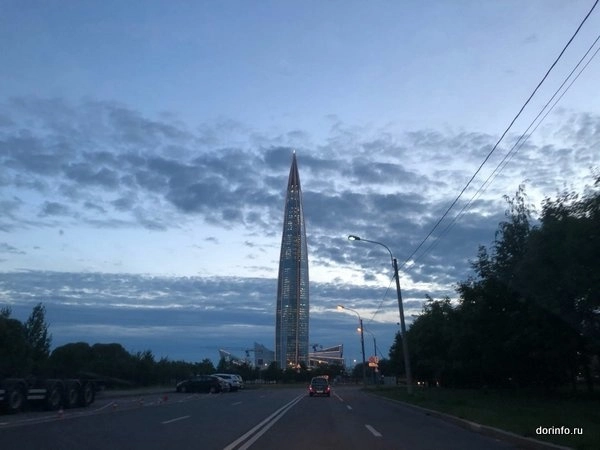 В Петербурге открыли съезды в районе «Лахта Центра»