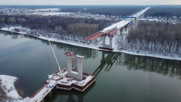 Почти на 70 % построен мост через Уфу на Восточном выезде из Уфы