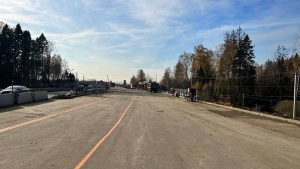Левую сторону моста через Мещериху построили в Подмосковье на Лобненском шоссе