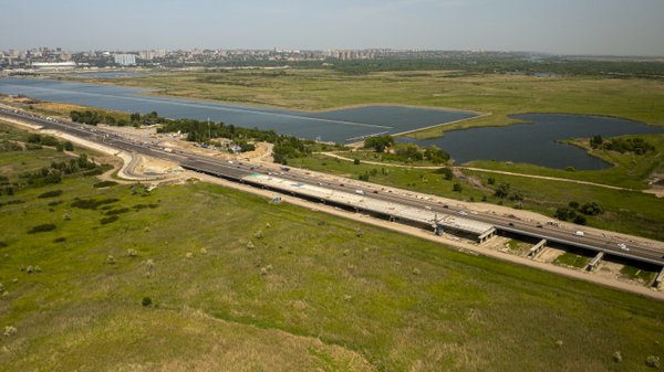 В ближайшее время на реконструкцию закроют съезд на развязке на Южном подъезде к Ростову-на-Дону