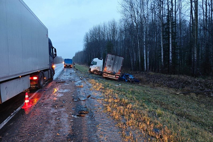 Три человека погибли в ночной аварии на трассе Р-404 в Тюменской области