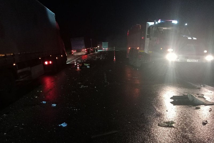Два человека погибли в ночной аварии на трассе Р-402 в Тюменской области