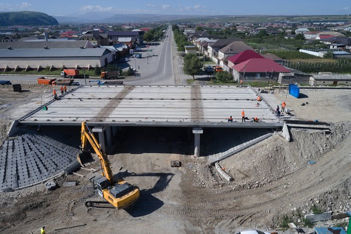 Капремонт путепровода вблизи Баксана в КБР выполнен на 70 %