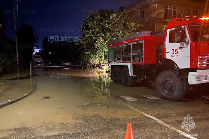 Территория сочинского поселка Мирный практически освободилась от воды