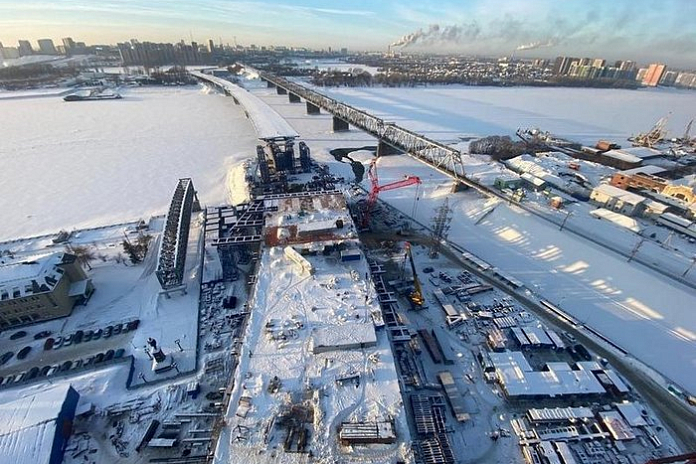 Готовность четвертого моста через Обь в Новосибирске составляет 65 %