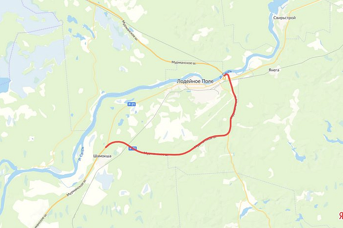 На трассе Р-21 Кола в Ленобласти введут реверс из-за ремонта