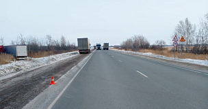 Госавтоинспекция выясняет обстоятельства аварии с грузовиком на трассе Р-254 в Новосибирской области