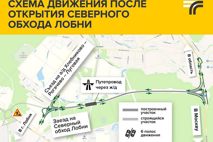 В подмосковной Лобне после открытия Северного обхода изменится схема движения