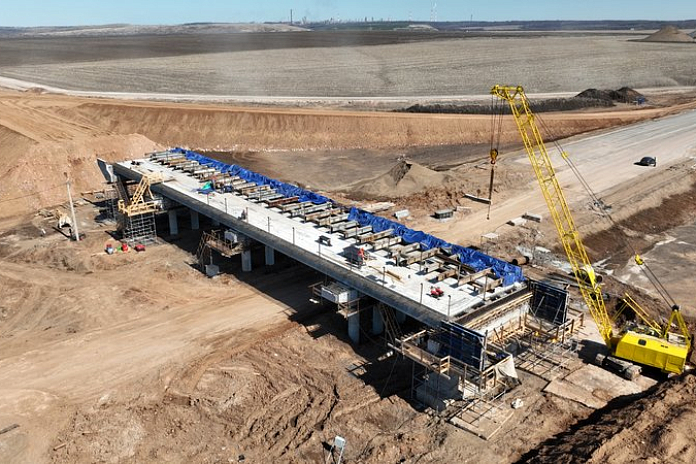На 68 % готов путепровод на обходе Нижнекамска и Набережных Челнов в районе села Шингальчи в Татарстане