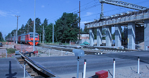 Началось строительство путепровода через пути МЦД-2 в Москве