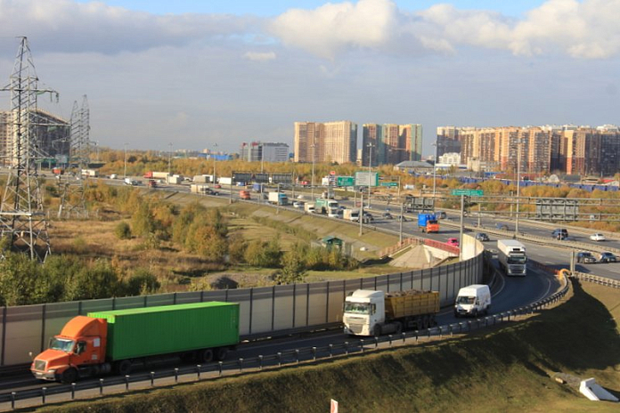 На развязке КАД Петербурга с ЗСД перекроют еще один съезд