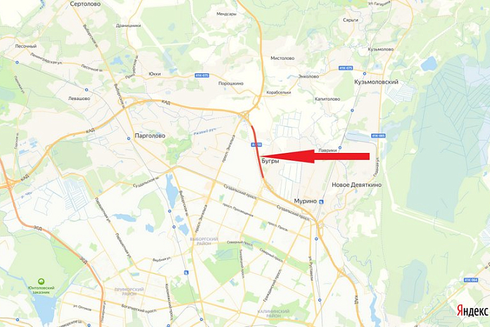 На внешнем кольце КАД Петербурга перекроют полосу между проспектами Культуры и Энгельса
