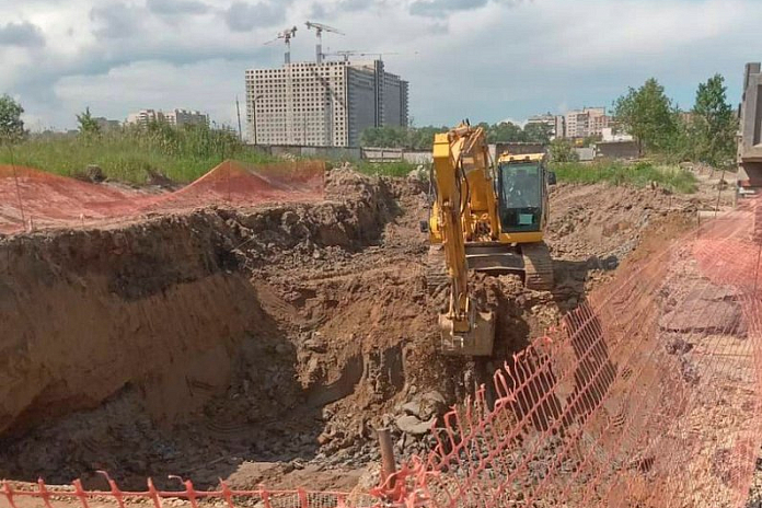 Началось строительство перехода в рамках возведения развязки в Кудрово в Ленобласти