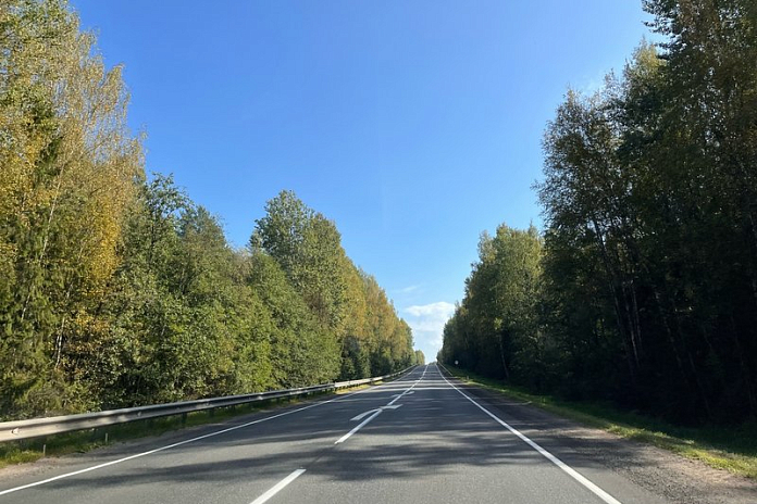 Завершен ремонт участка дороги Омск – Седельниково в Омской области