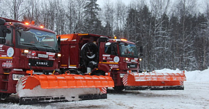 Последствия снегопада на федеральных трассах в Хабаровском крае устраняют 73 единицы техники